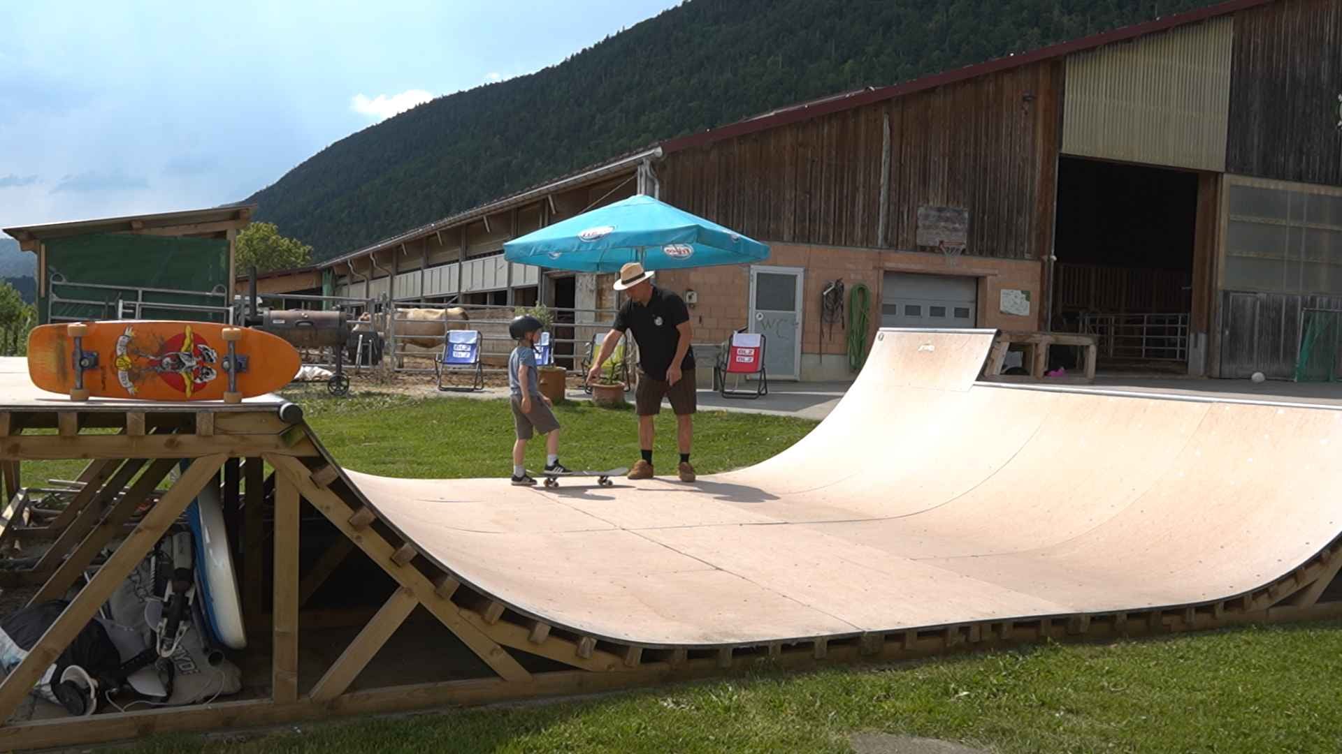 Un skatepark au cœur d’une ferme
