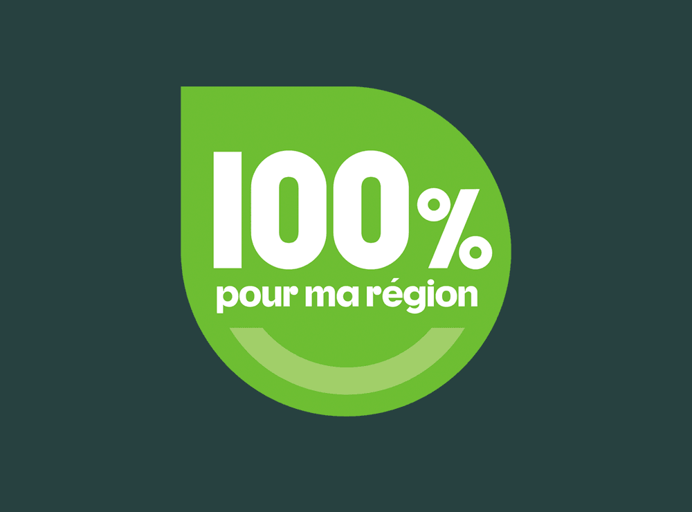 Badge de l'émission 100% pour ma région - Canal B